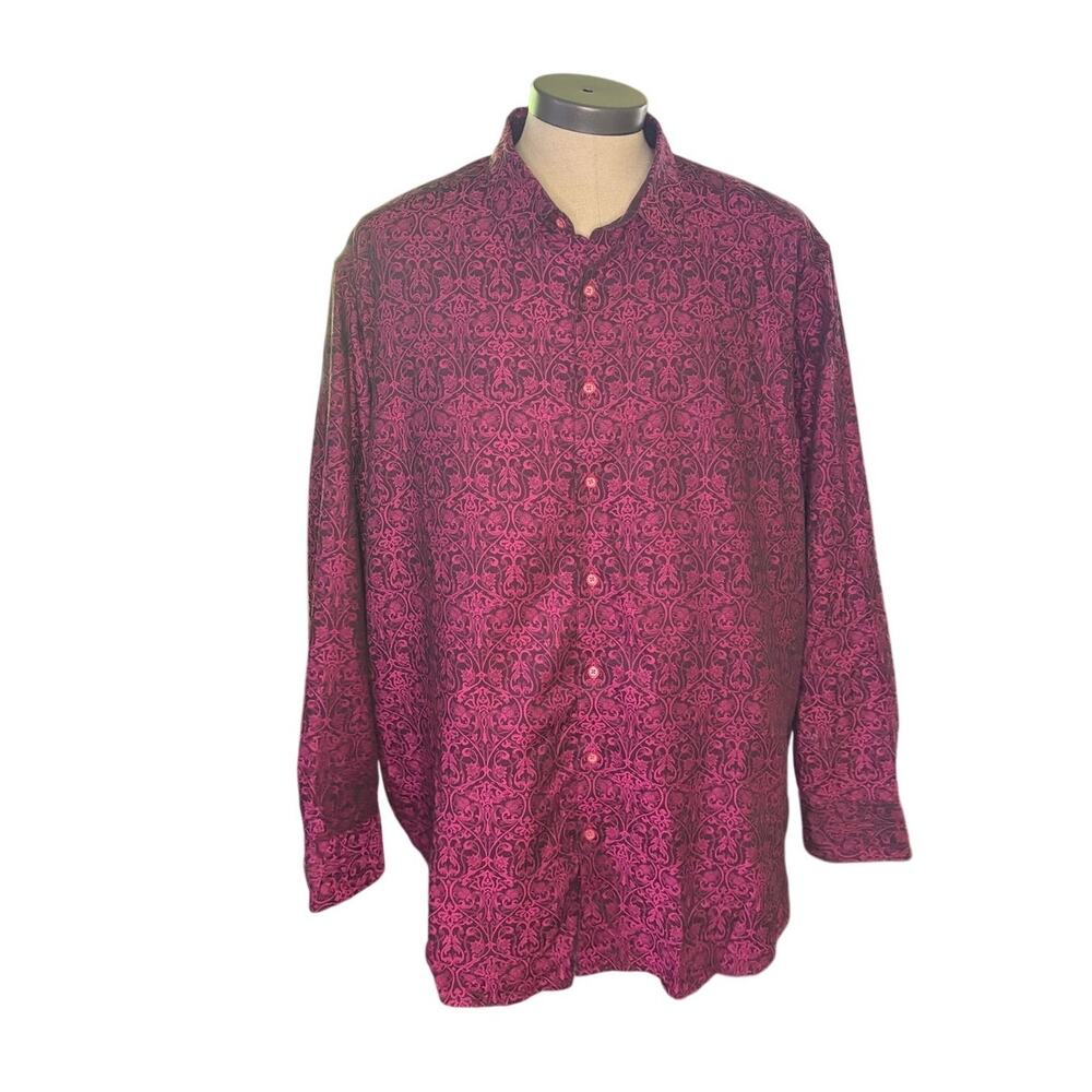Robert Graham Luther Shirt Long Sleeve Buttondown 2XL - Picture 2 of 6
